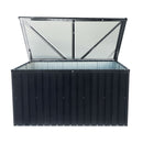 Metal Storage Box Store Large Out Door Use - Black