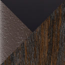 Dakota Winston - 5 Piece Contemporary Dining Set - Black / Brown / Dark Walnut