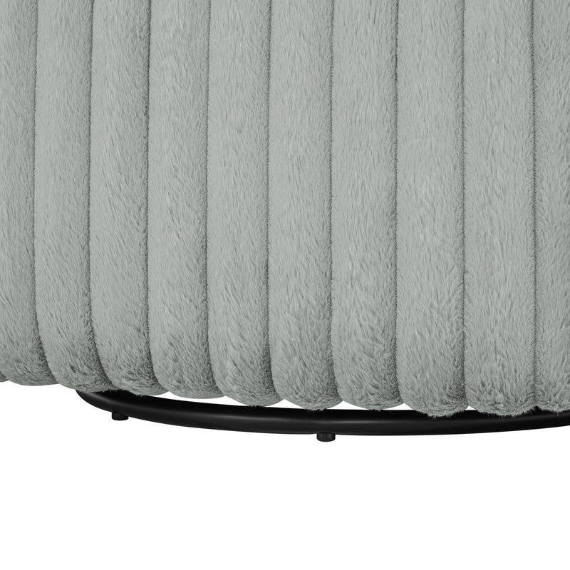 Alexa Barrel Swivel Chair - Grey