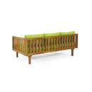 Claremont - 3 Seater Daybed Teak Acacia Wood Water Resistant Cushions