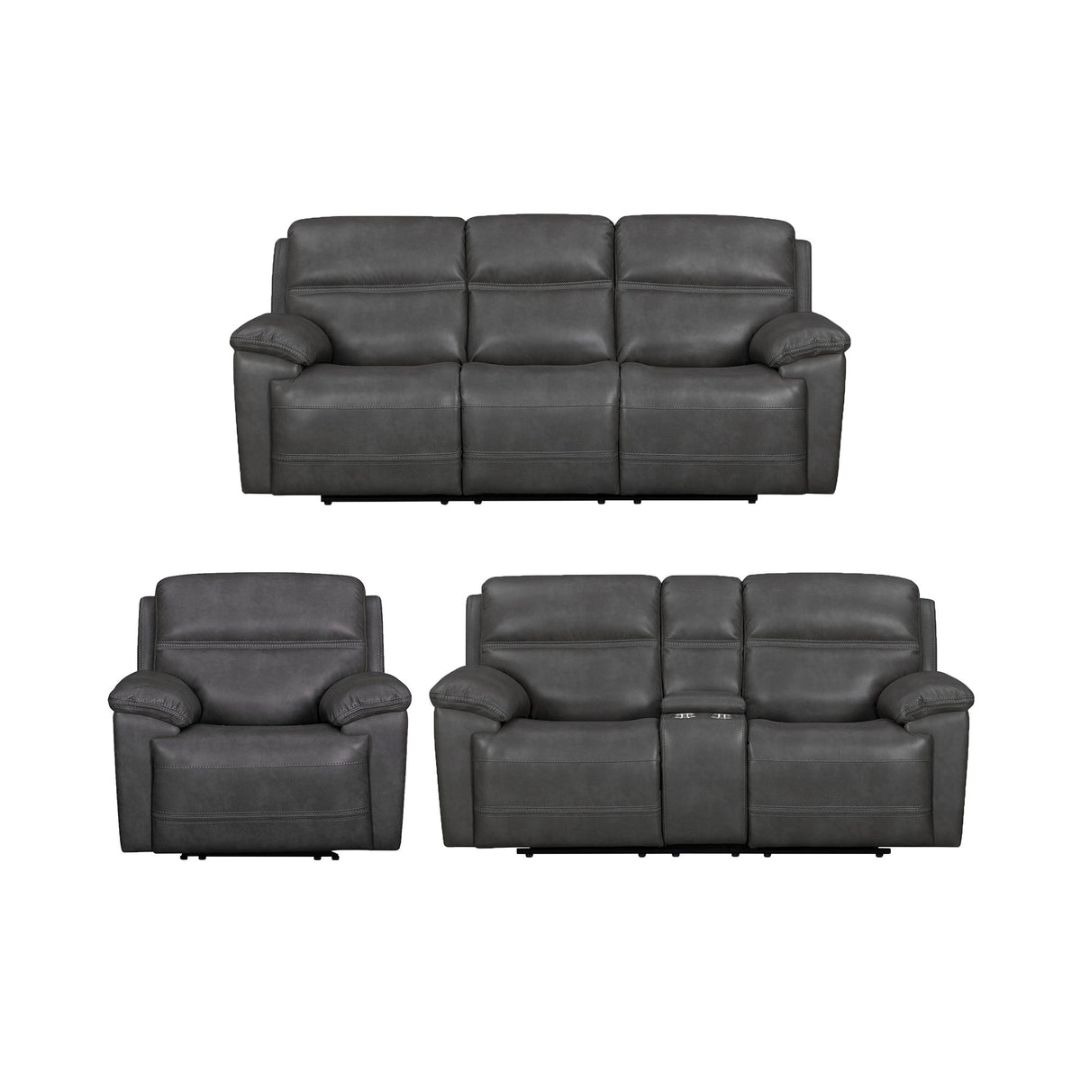 Camaro Sofa Set in Dark Gray by Elements International