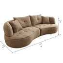 Modular Sofa, Durable Fabric, Solid Wood Frame, High Density Sponge Padding, Seating For 4