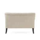 Nicole - French Style Upholstered Loveseat With Tufted Backrest