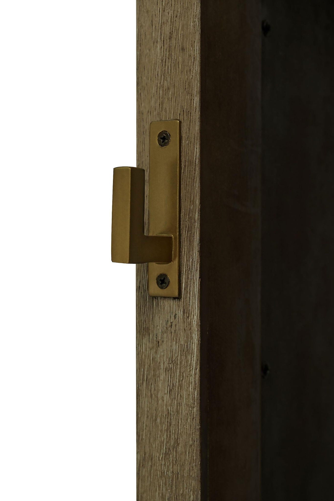 Arini Cane Weave Full Length Standing Floor Mirror Sand Wash