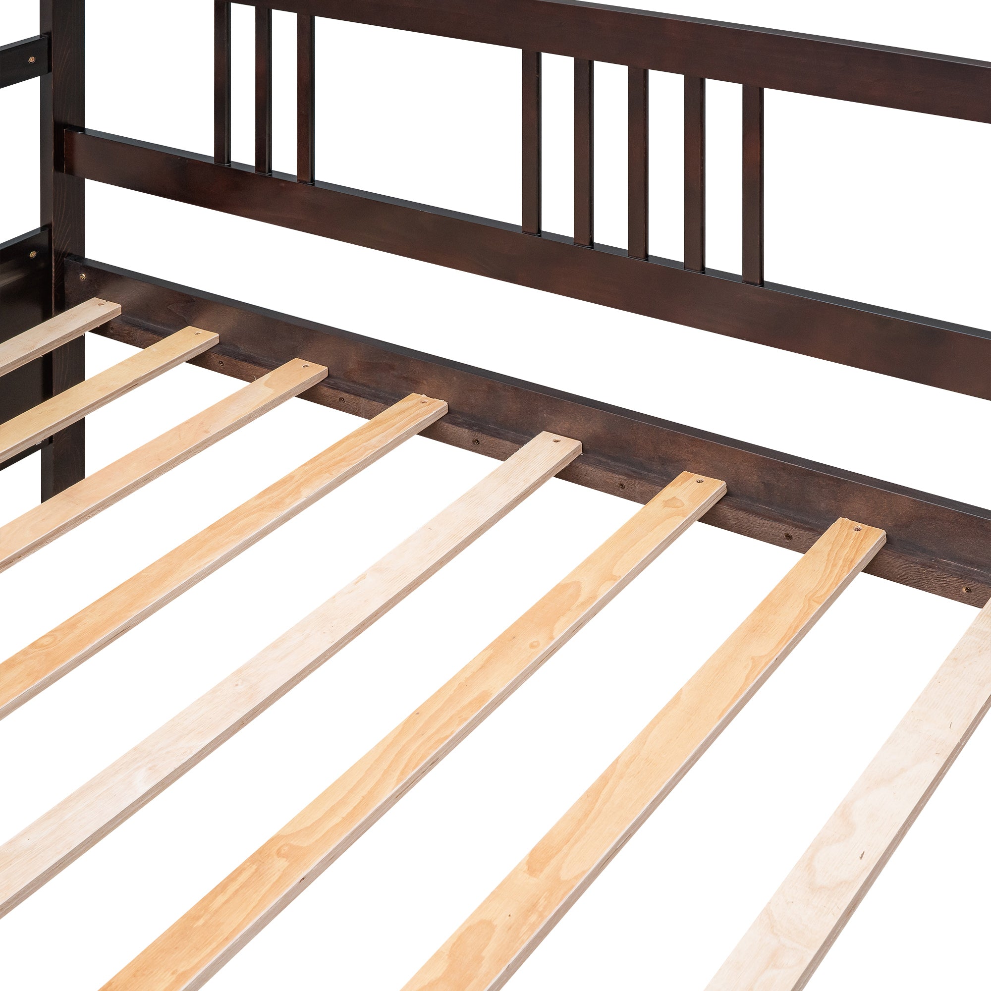Modern Solid Wood Daybed, Multifunctional, Twin Size, Espresso (Previous SKU: WF191899AAP) - Atlantic Fine Furniture Melbourne FL