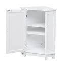 Bathroom Cabinet Triangle Corner Storage Cabinet With Adjustable Shelf Modern Style
