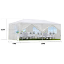 10X20' Outdoor Garden Gazebo Wedding Party Tent Canopy Marquee With Removable Sidewalls