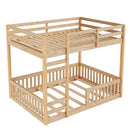 Stylish Bunk Bed With Ladder And Guardrails