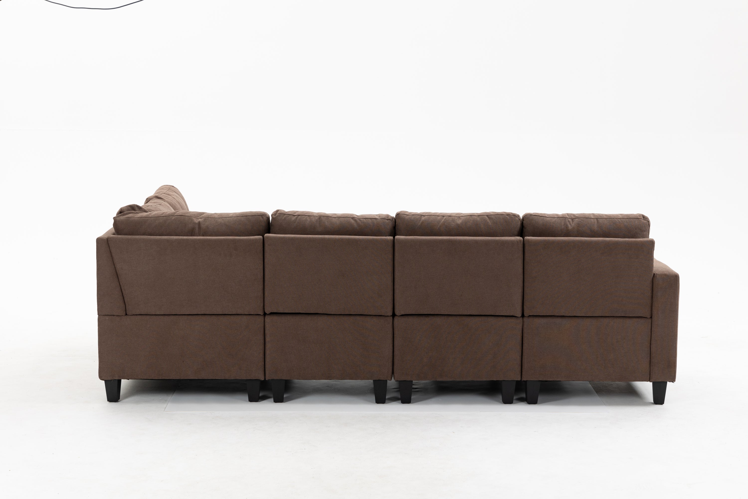 Modular Sectional Sofa Assemble Modular Sectional Sofas Bundle Set Cushions, Easy to Assemble Left & Right Arm Chair,Corner Chair, Ottomans Table