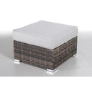 Seating Set With Cushions Handcrafted Wicker Design