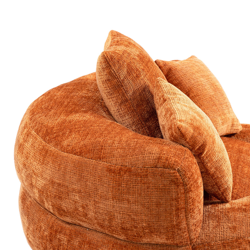 Lazy Sofa High Back Bean Bag Chair Couch With 3 Pillows