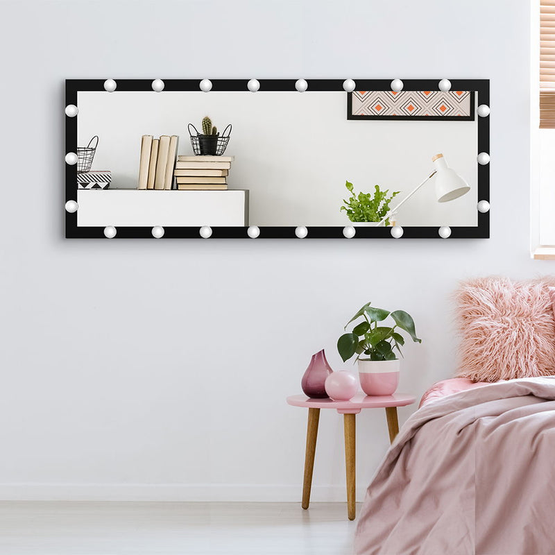Full Length Mirror With Lights Full Body Vanity Mirror With 3 Color Modes Lighted Standing Floor Mirror For Dressing Room Bedroom Wall Mounted Touch Control