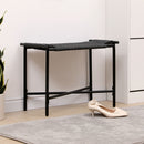 Handwoven Paper Rope Foot Rest Shoes Stools Ottomans For Entryway