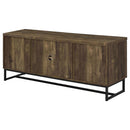Myles - 2 Door Engineered Wood TV Stand - Rustic Oak