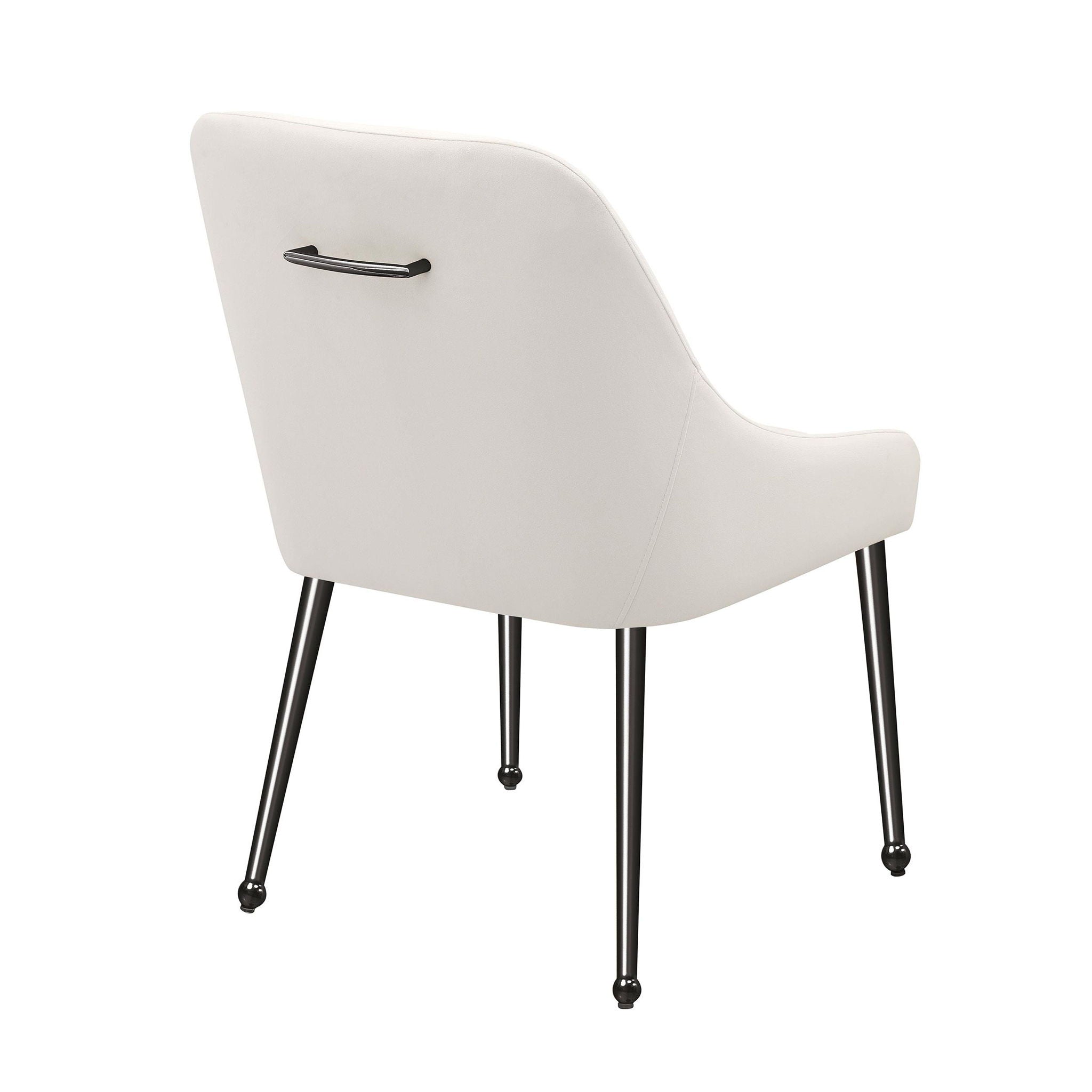 Mayette Upholstered Dining Side Chair Ivory (Set of 2) - Atlantic Fine Furniture Melbourne FL