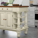 Montauk - Kitchen Island - Wood - White