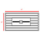 Outdoor Fire Pit Table With Lid, Modern Design - Black