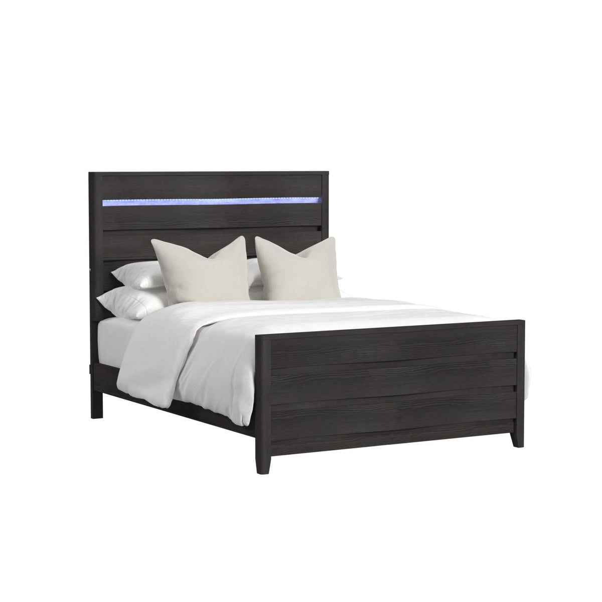 Tobias Bed With LED in Black by Elements International, view 6