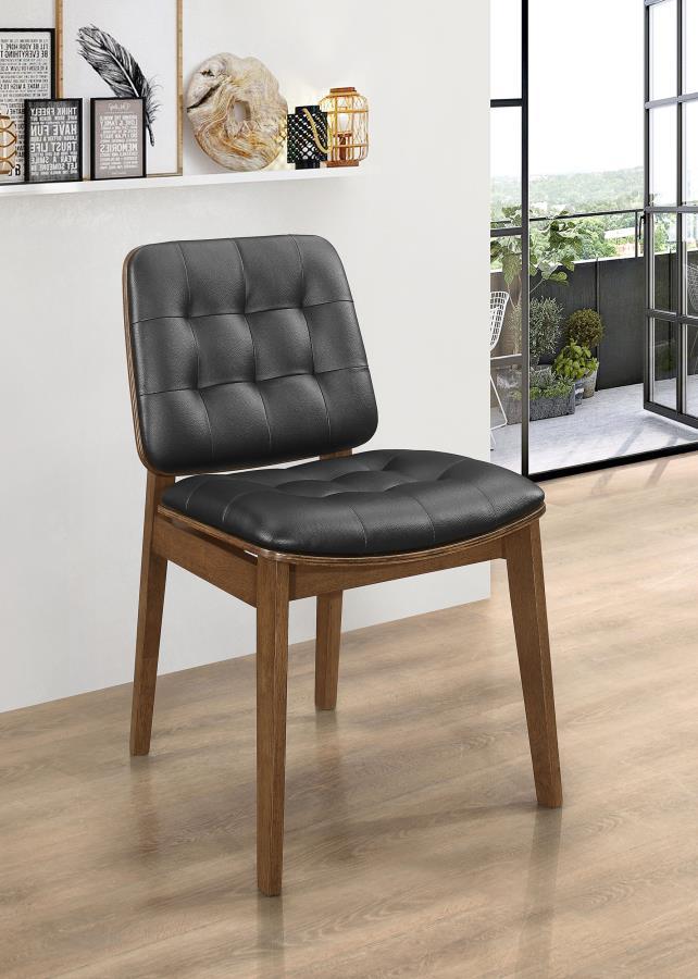 Redbridge - Upholstered Dining Side Chair (Set of 2) - Walnut - Atlantic Fine Furniture Inc