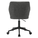 Pakuna - Office Chair - Vintage Gray Synthetic Leather & Black