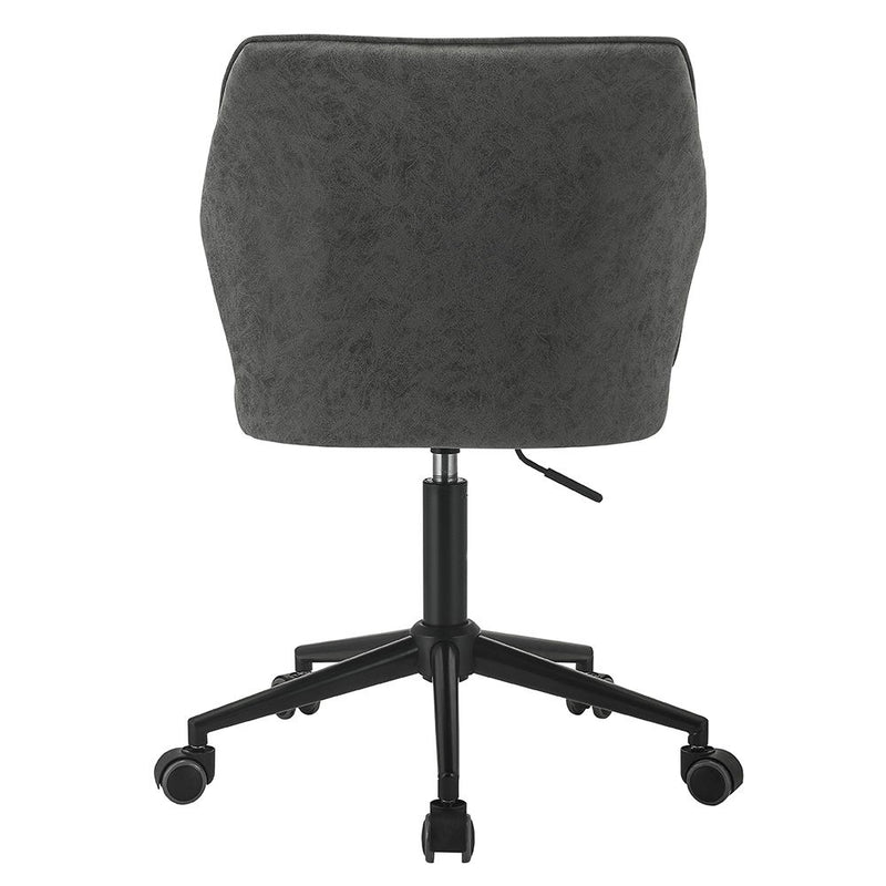 Pakuna - Office Chair - Vintage Gray Synthetic Leather & Black