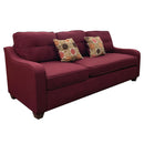 Cleavon II - Reversible Sectional Sofa & Ottoman With 2 Pillows - Red Linen