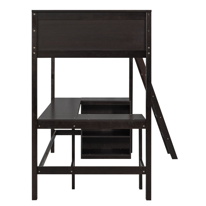 Loft Bed With Shelves With Desk