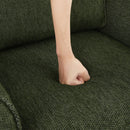 360° Swivel Accent Barrel Armchair With Side Pockets, Compact Design