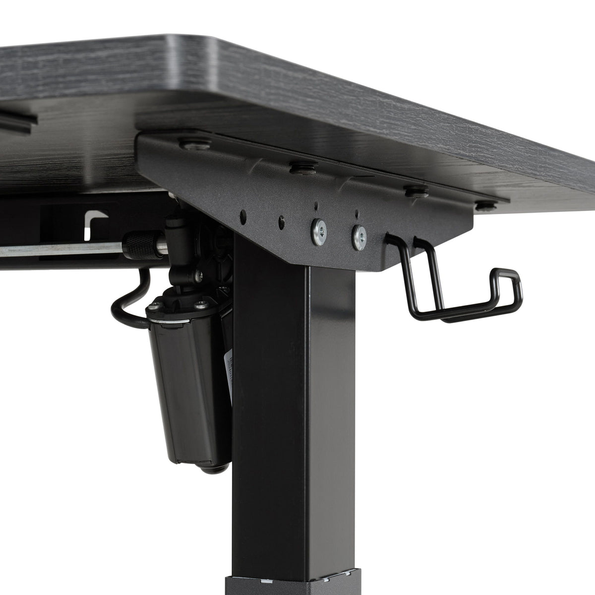 Oakland 2.0 Adjustable Desk in Black by Elements International, view 10