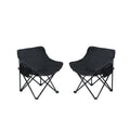 Portable Folding Camping Chairs With Carry Bag (Set of 2)