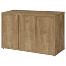 Pepita - 3 Door Engineered Wood Accent Cabinet - Mango Brown
