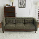 Upholstered Sofa Modern 3 Seater Sofa Couch With Tufted Design For Living Room