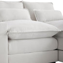 Modern U-Shaped Sofa With Console, Cupholders And USB Ports, 6 Seat Upholstered Symmetrical Indoor Furniture, Sleeper Couch Set With Chaise For Living Room