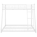 Metal Floor Bunk Bed, Twin over Full,White(OLD SKU:MF193244AAK)