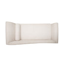 Auroral - Velvet Upholstered Chaise Lounge With Scrolled Arms And Tapered Legs