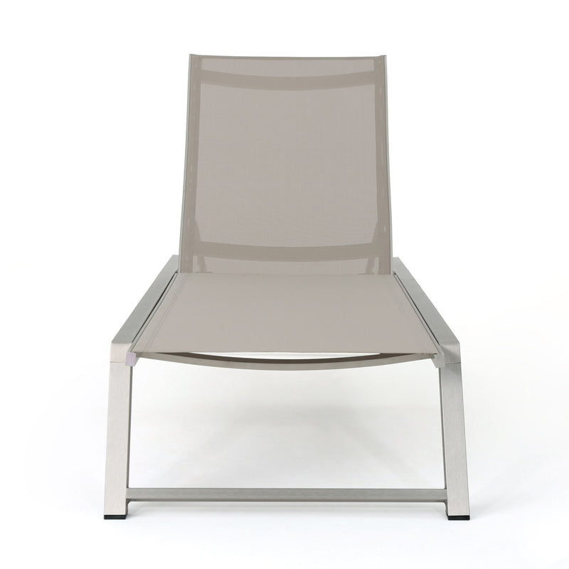 Myers - Modern Chaise Lounge Set With Adjustable Mesh Back