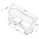 Sophia - Upholstered Channel Tufted Sofa Set