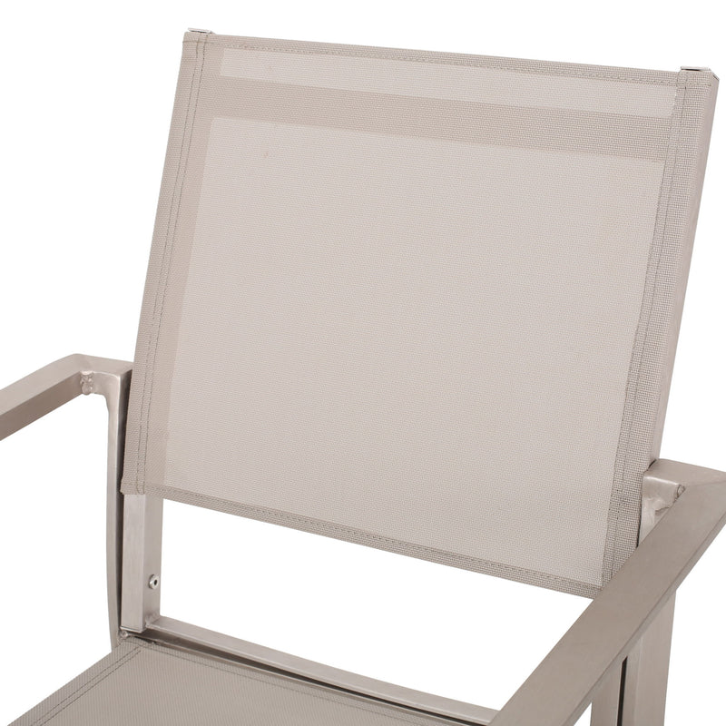 Waterfal - Outdoor Aluminum Dining Chair With Mesh Seat (Set of 2)