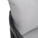 Outdoor Acacia Wood Club Chairs With Cushions