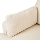 Oversized Accent Chair Comfortable Armrest Cushions, Versatile Neutral Style, Elegant Design, Durable Frame
