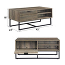 Homare - Coffee Table - Rustic Oak & Black
