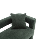 Modern Chenille Loveseat Sofa, Comfy Upholstered 2 Seater