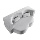 Floor Convertible Sleeper Sofa Bed With 2 Pillows