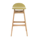 Contemporary Bar Stool With Stylish Seat And Small Backrest