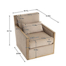 Comfy Accent Barrel Chair, 360 Degree Swivel