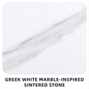 Outdoor Modern Patio Dining Table, Post Tapered Legs, Weatherproof & Rust Free