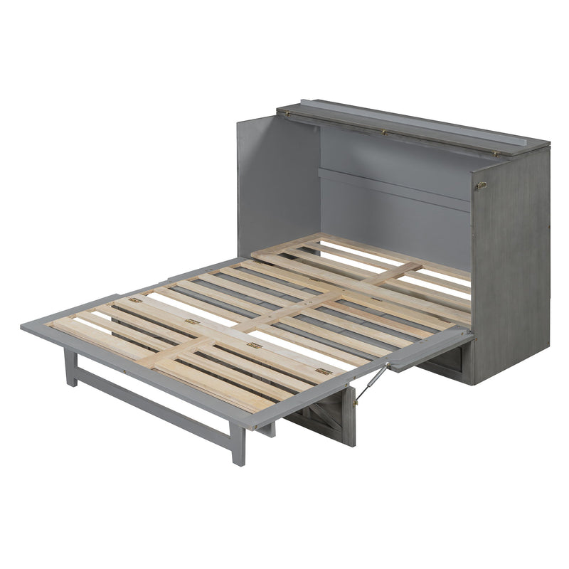 Murphy Bed With Large Drawers And USB Ports