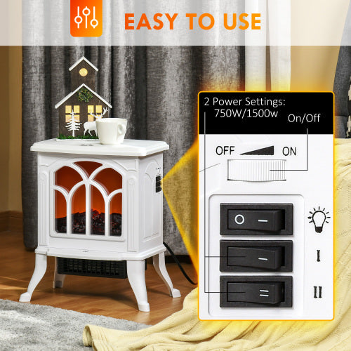 17" Freestanding Electric Fireplace Stove