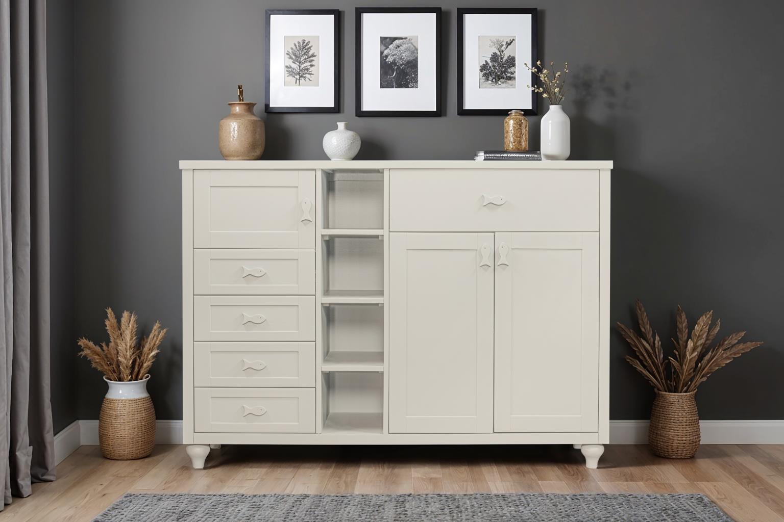 Fishtails Chifferobe (Cream)
