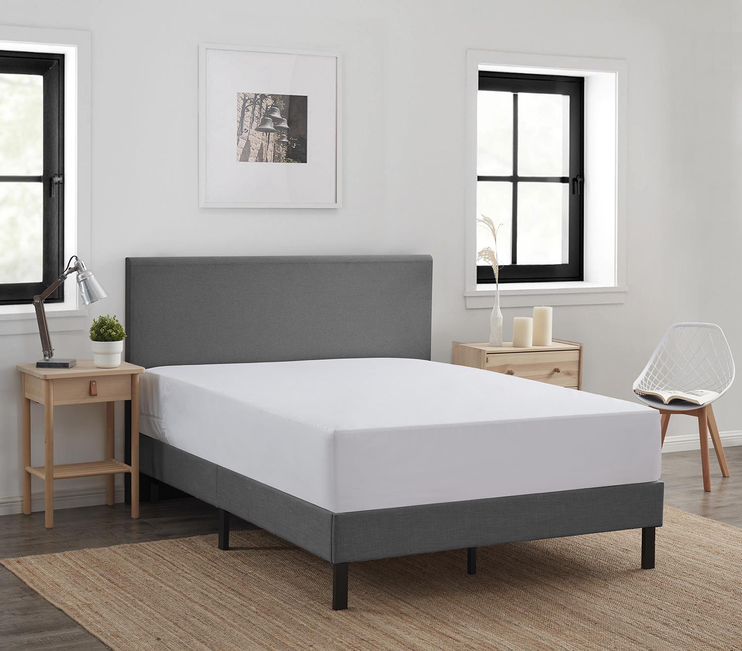 Waterproof Zippered Mattress Encasement - White